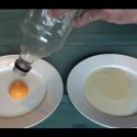 Cómo separar la yema de la clara del huevo