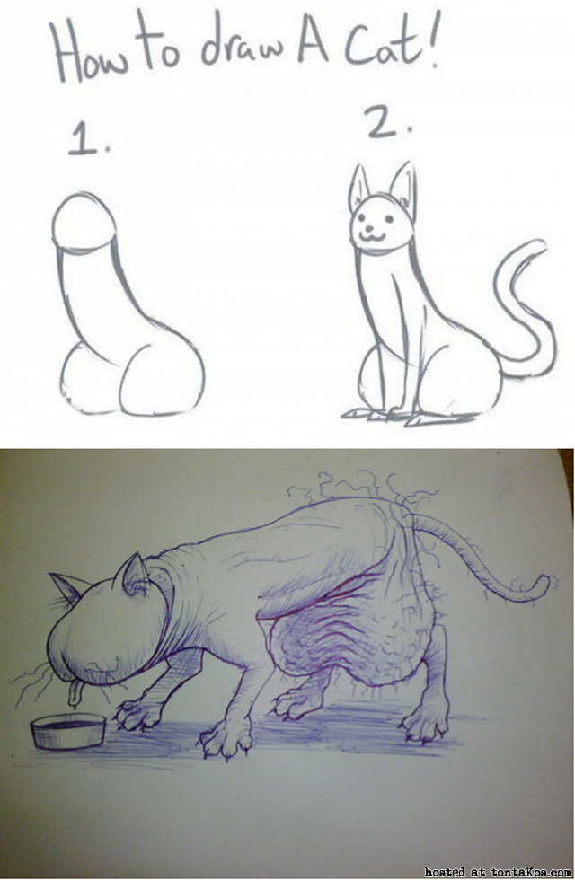 Trucos para dibujar a un gato